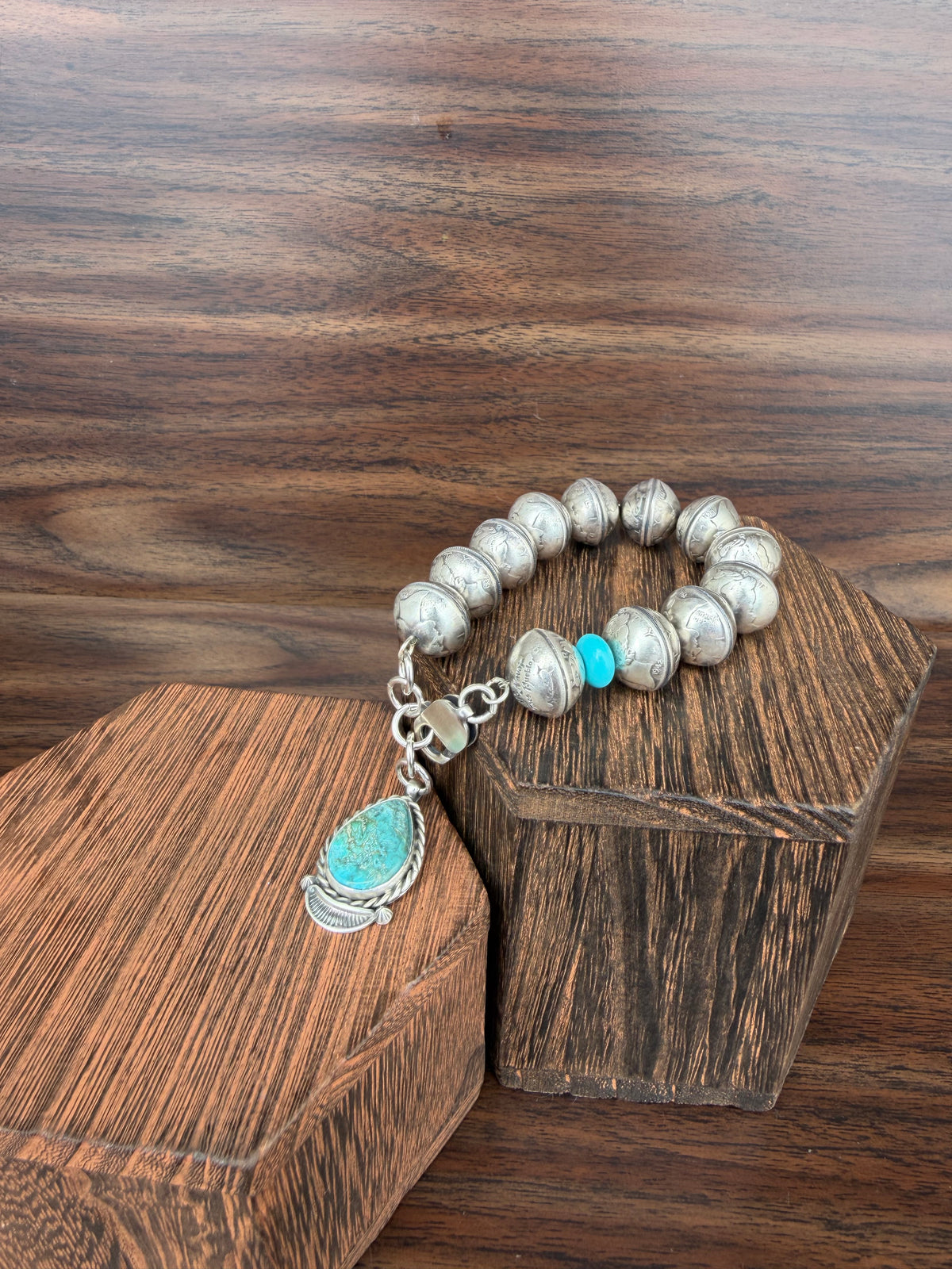 Mercury Dime Bead Bracelet