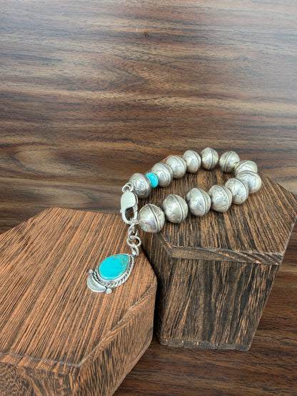 Mercury Dime Bead Bracelet