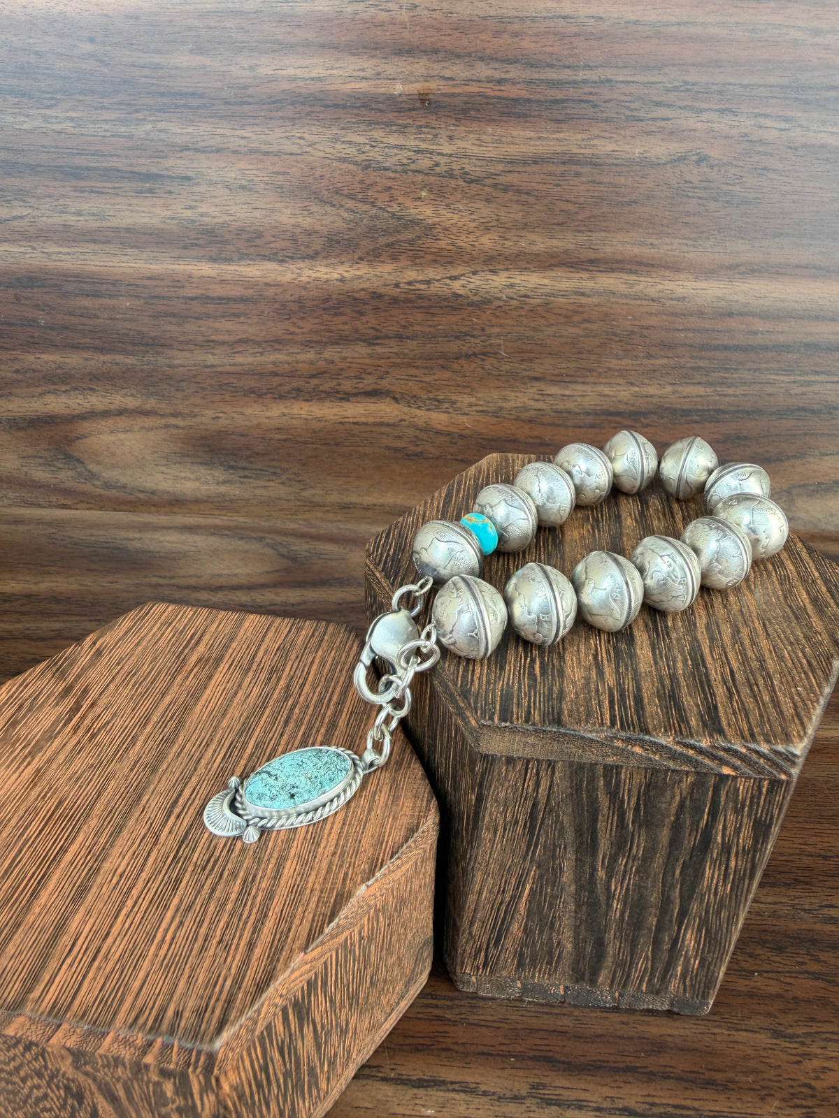 Mercury Dime Bead Bracelet