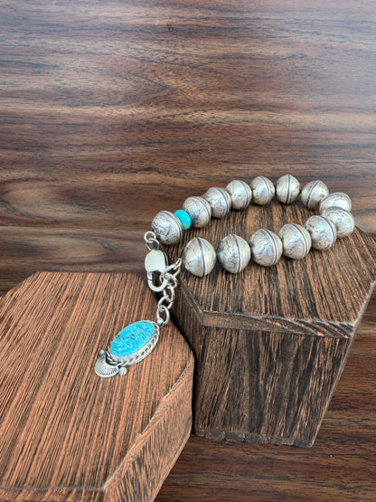 Mercury Dime Bead Bracelet