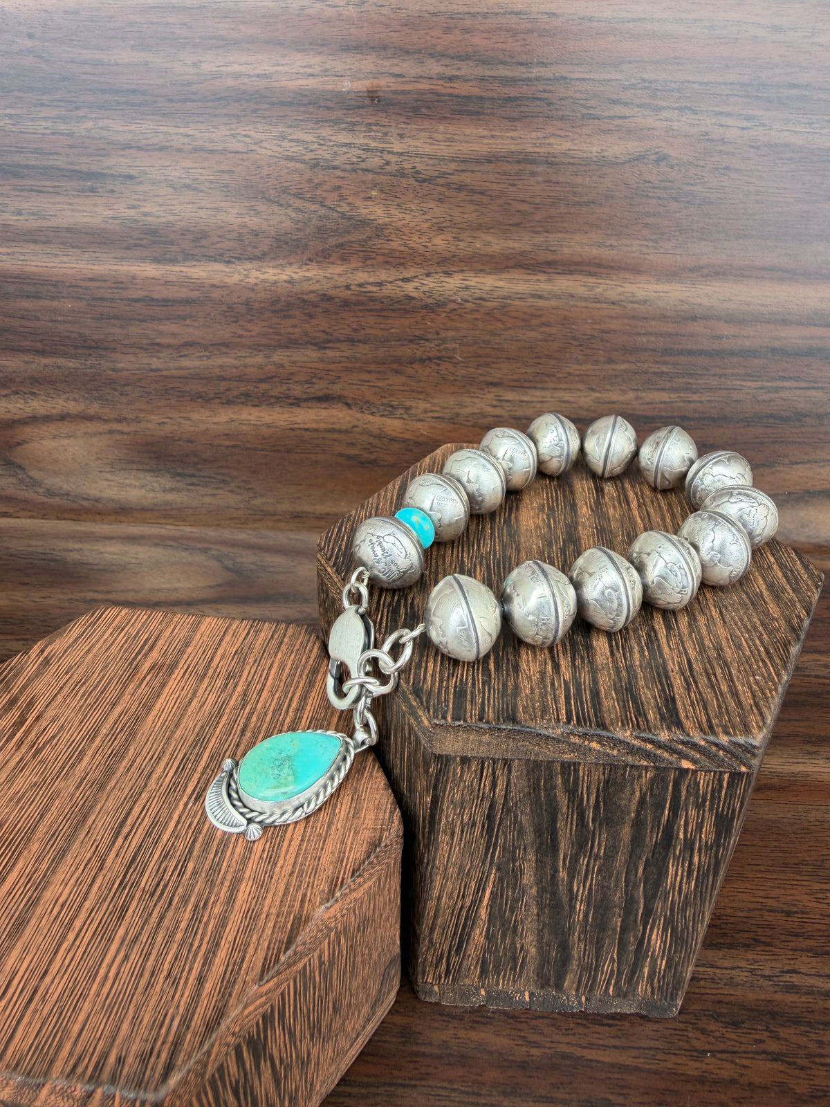 Mercury Dime Bead Bracelet