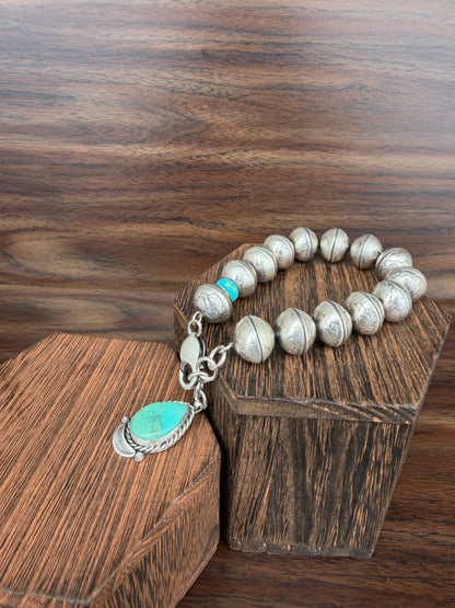 Mercury Dime Bead Bracelet