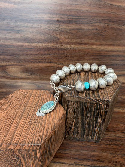 Mercury Dime Bead Bracelet