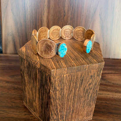 Indian Head Penny Cuff