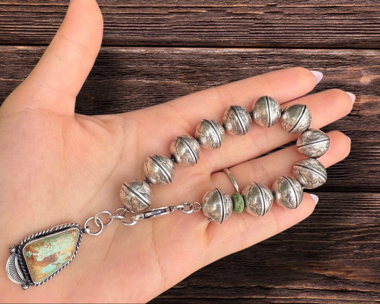 Mercury Dime Bead Bracelet