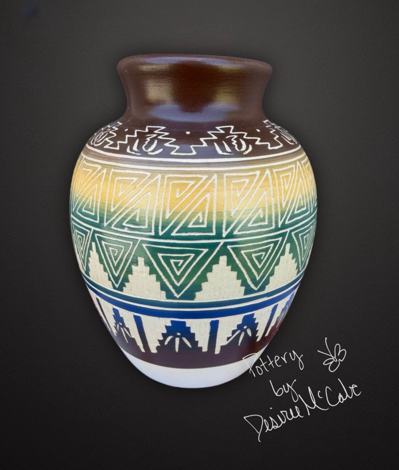 Medium Ginger Jar Bear Pot