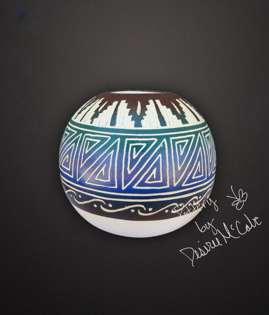 Small Brown Ball Pot