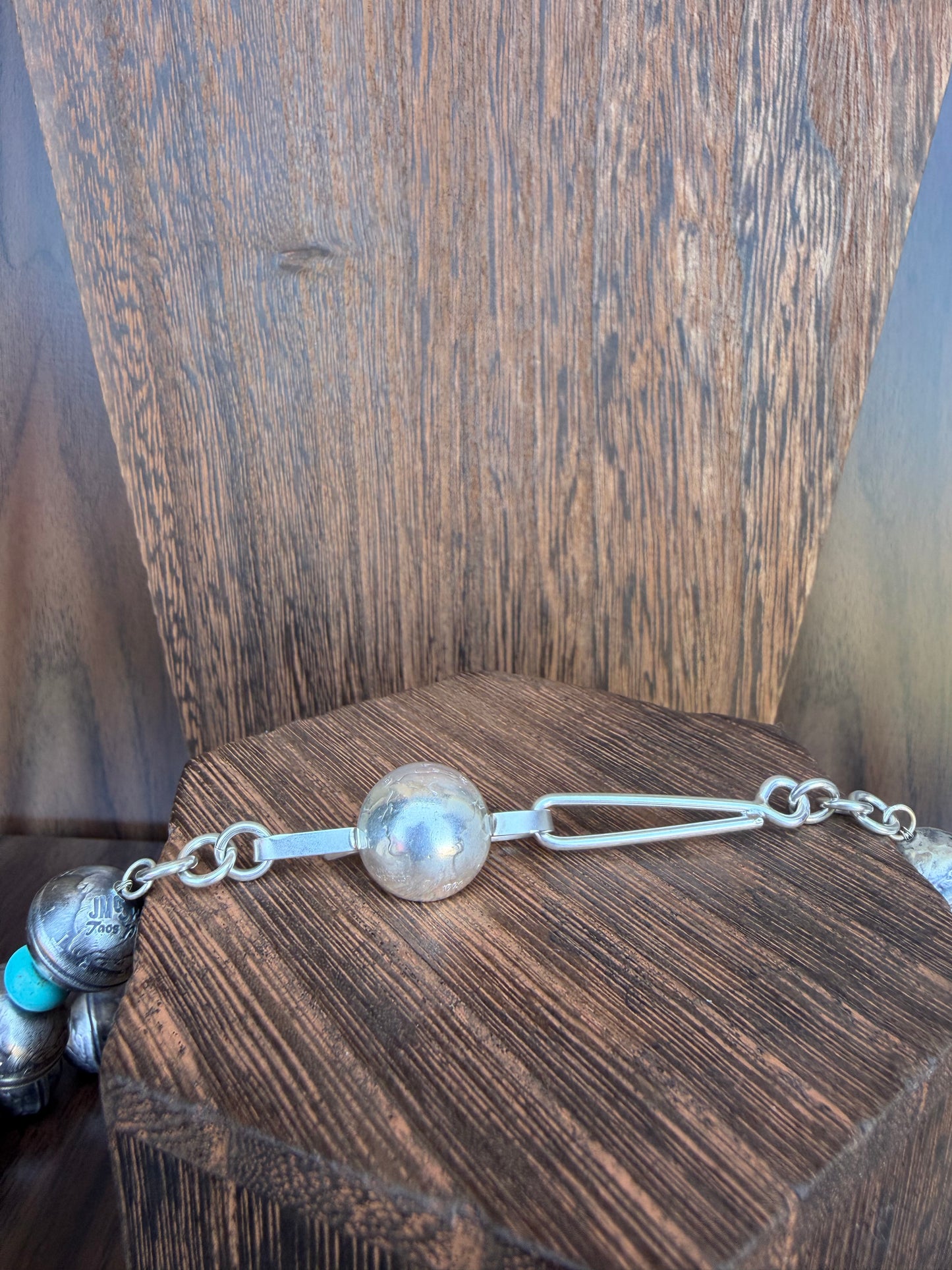 26' Single Strand With Turquoise Beads And James McCabe Clasp