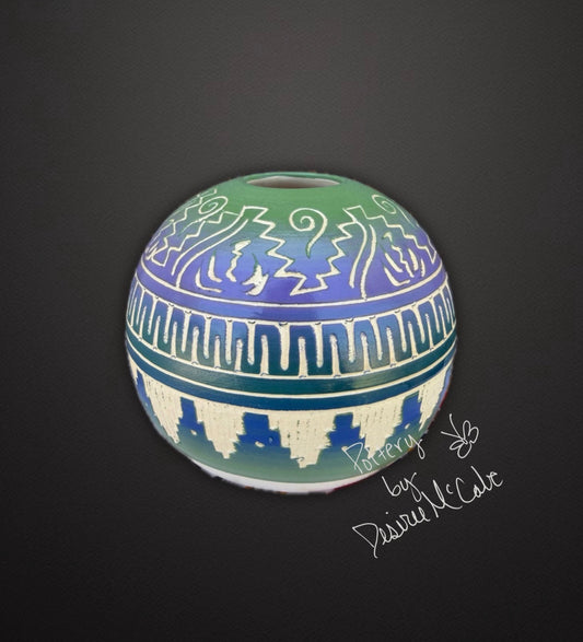 Small Green Ball Pot