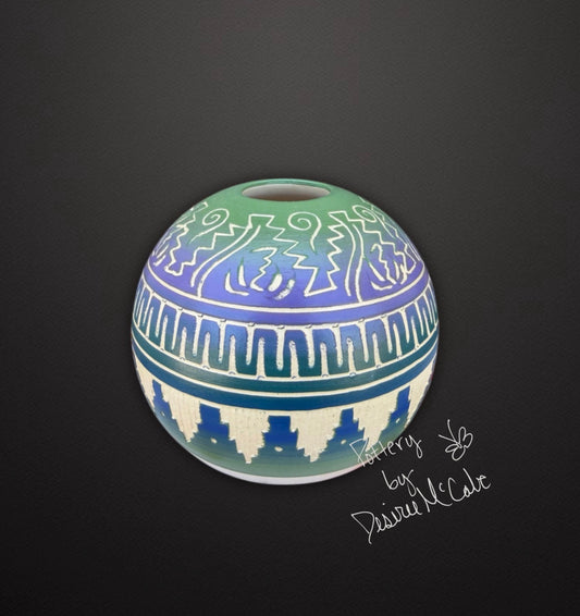 Small Green Ball Pot