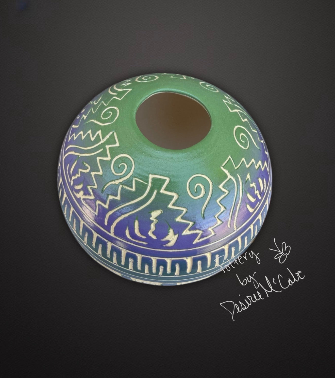 Small Green Ball Pot