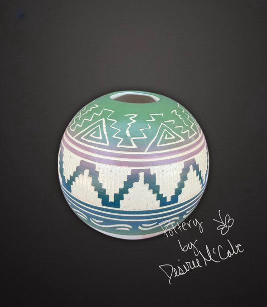 Small Green Ball Pot