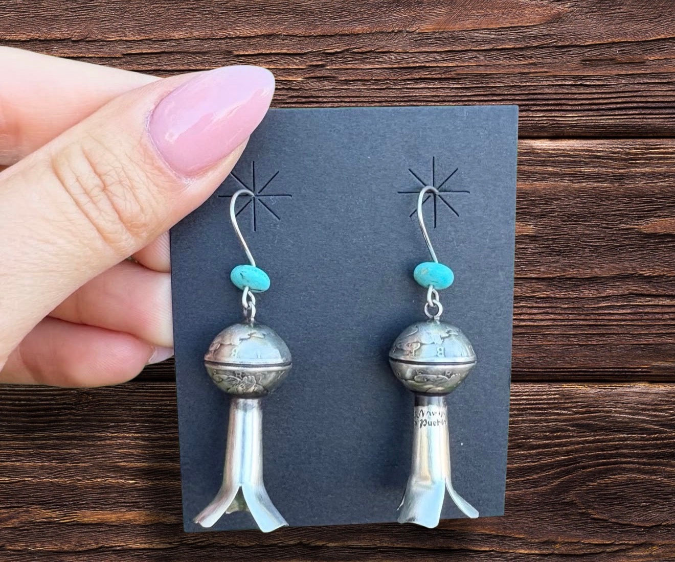 Original Pattern By James McCabe Squash Blossoms With Turquoise Bead Or Coral Bead